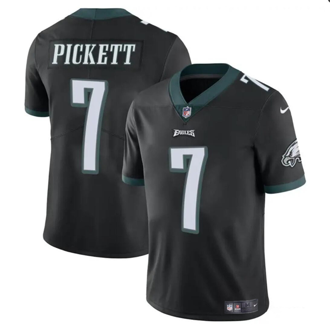 Men's Philadelphia Eagles #7 Kenny Pickett Black Vapor Untouchable Limited Football Stitched Jersey
